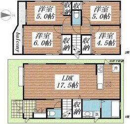 葛飾区西水元０１の物件間取画像